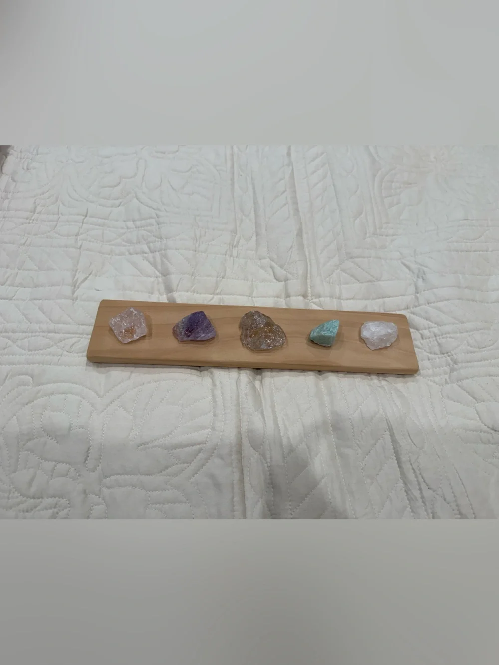 Crystal necklace wall organizer